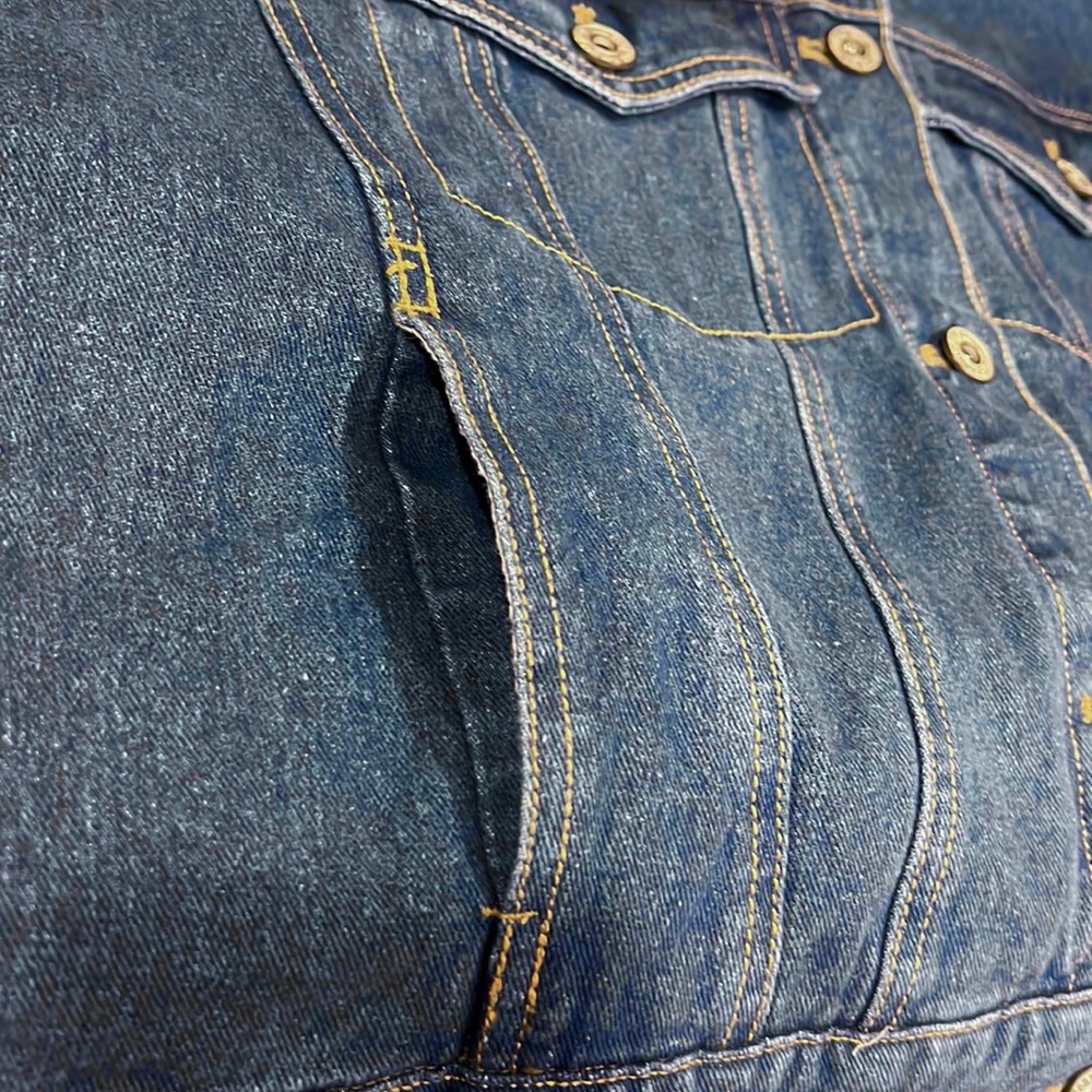 Umgee DenimSweater Sleeve Jacket - Picture 8 of 9